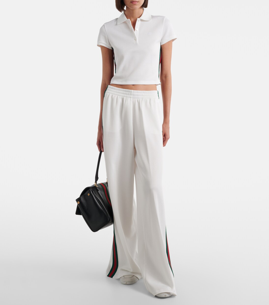 Web Stripe jersey sweatpants | Gucci