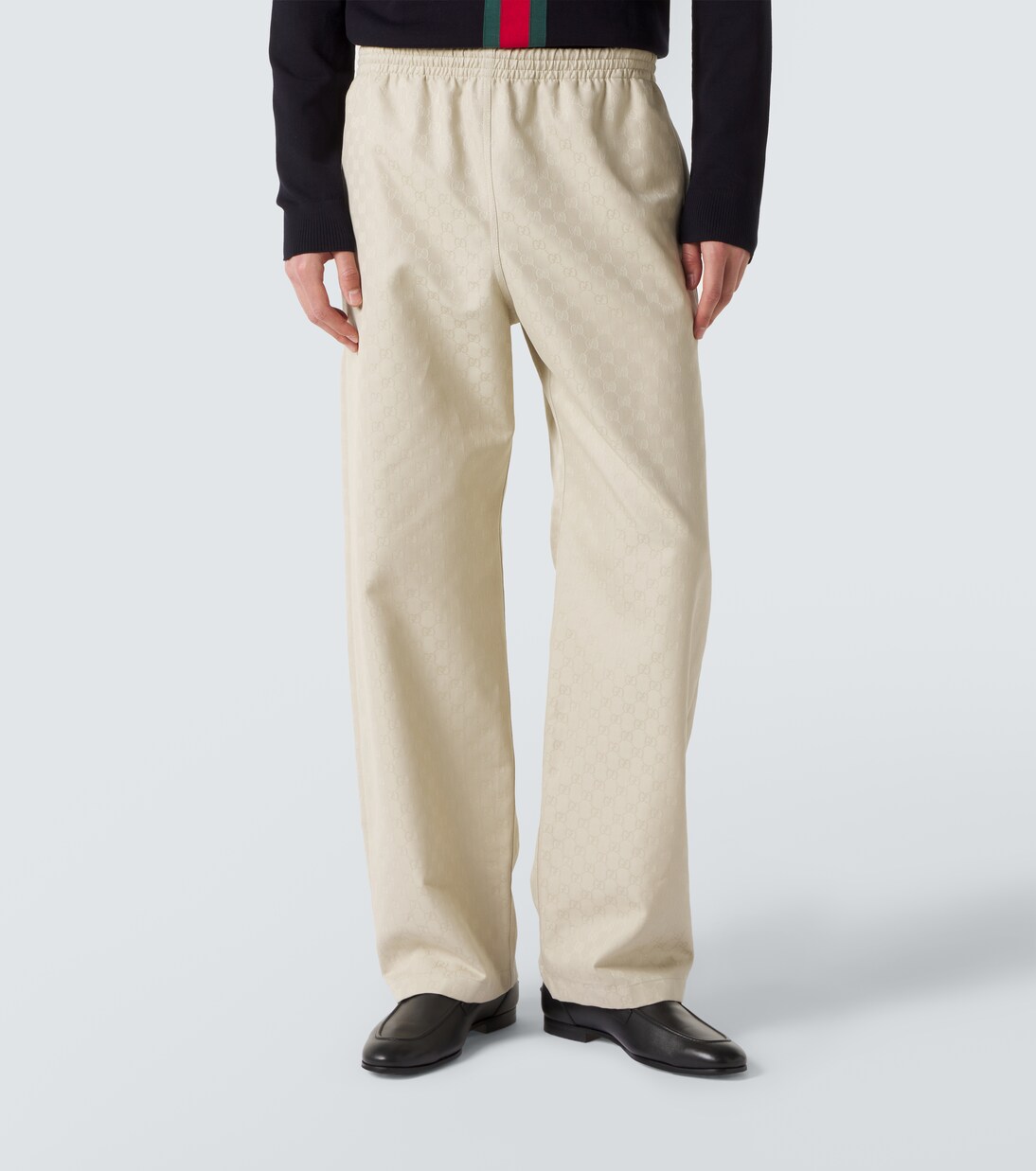 GG cotton canvas straight pants | Gucci
