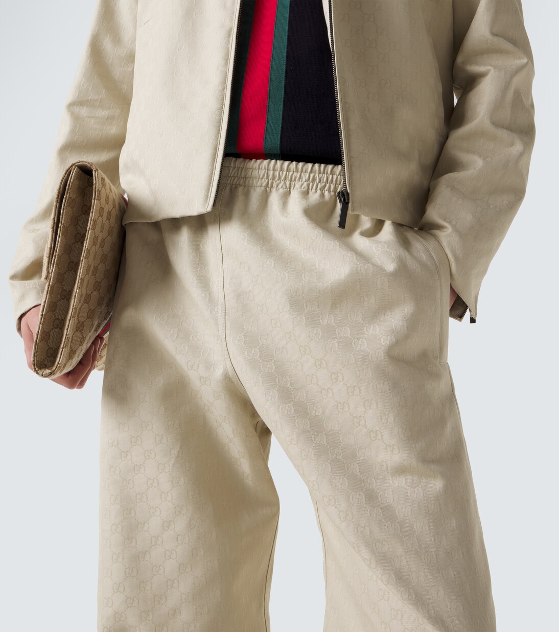 GG cotton canvas straight pants | Gucci