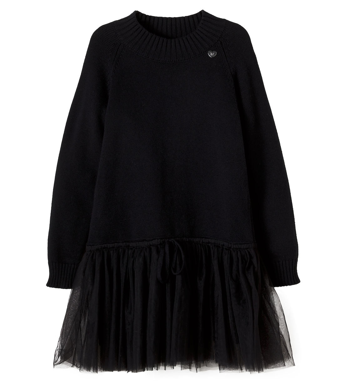 Cotton and wool sweater dress | Monnalisa