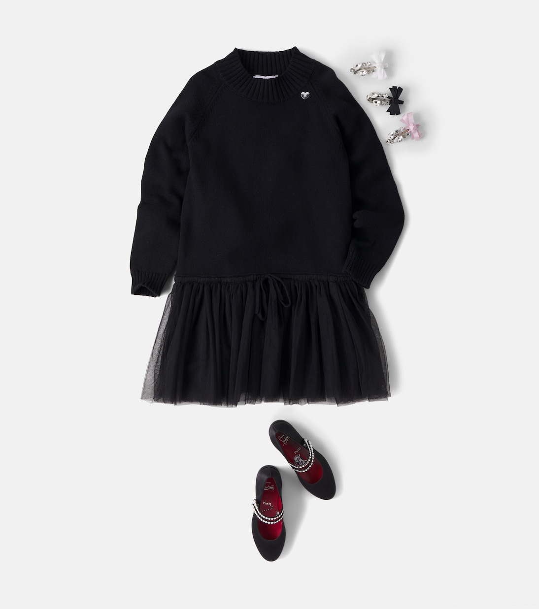 Cotton and wool sweater dress | Monnalisa