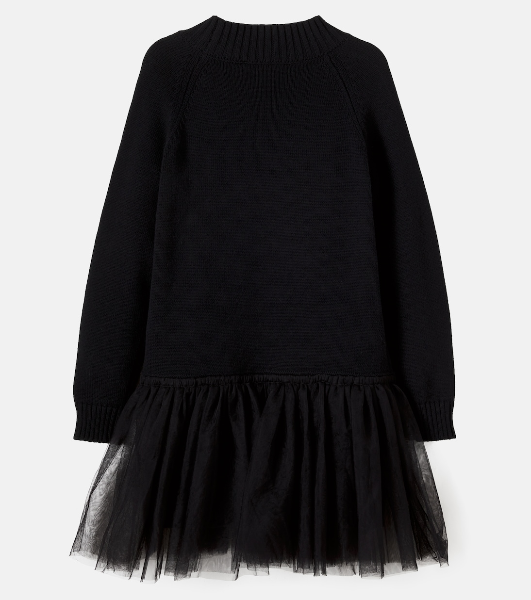 Cotton and wool sweater dress | Monnalisa