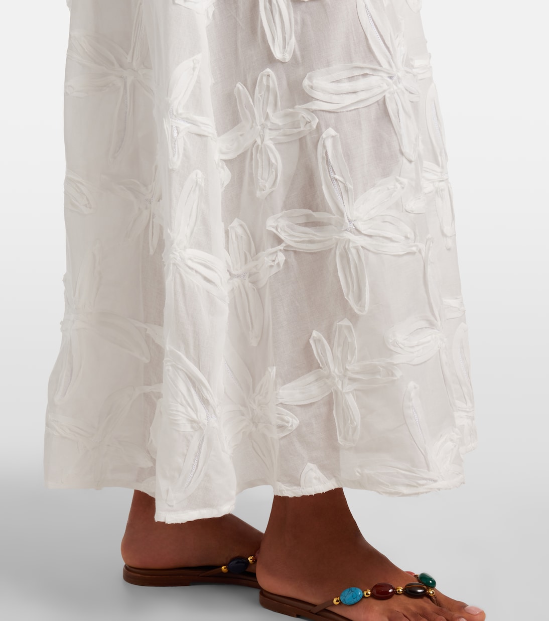 Coast Shell cotton midi skirt | Farm Rio