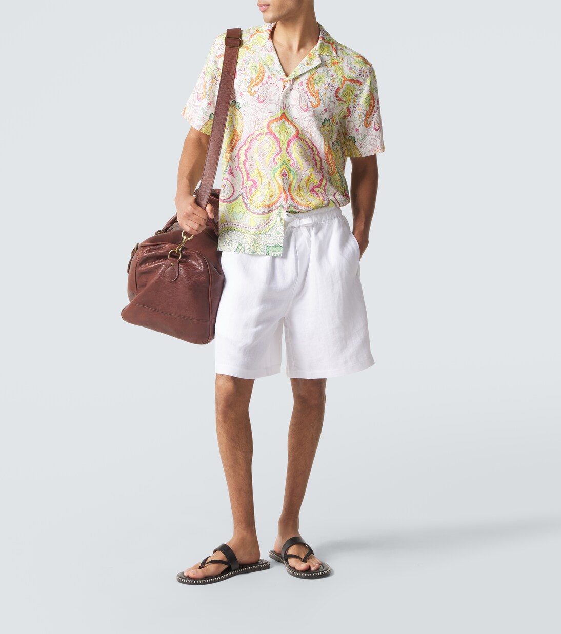 Maitan printed linen shirt | Orlebar Brown