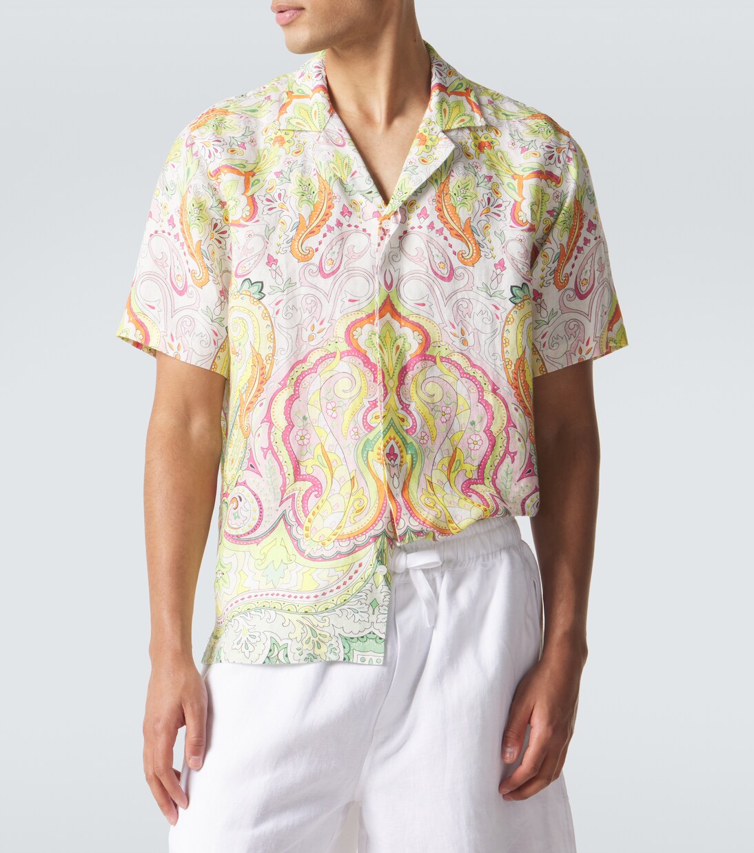 Maitan printed linen shirt | Orlebar Brown