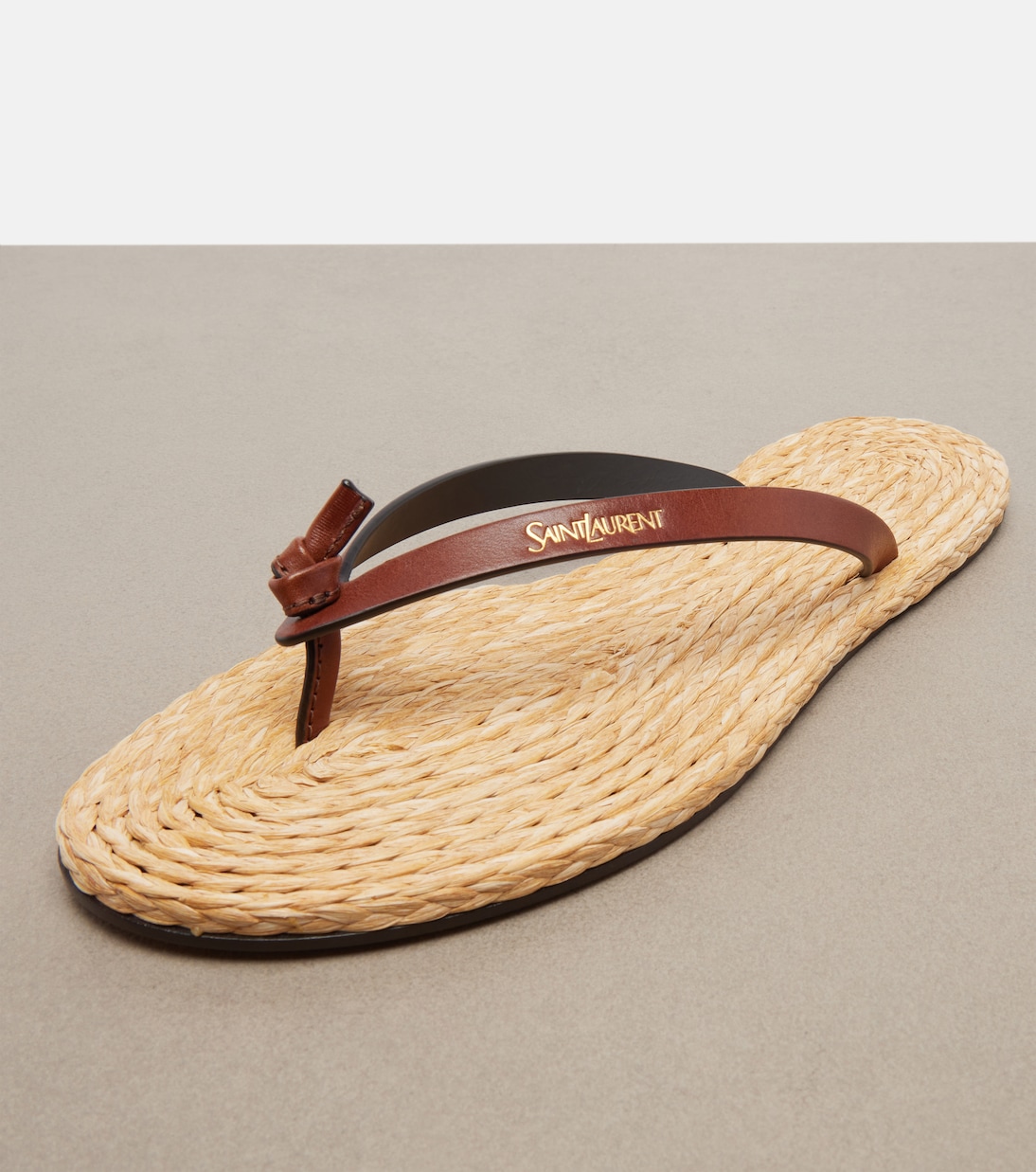 Sandalen Pool mit Leder | Saint Laurent