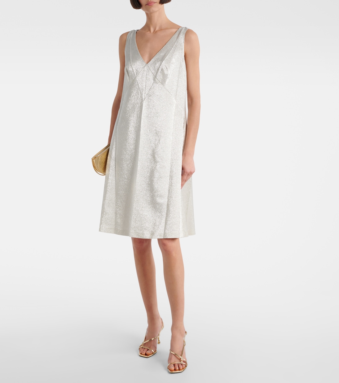 Miniabito in gabardine e lamé | Marc Jacobs