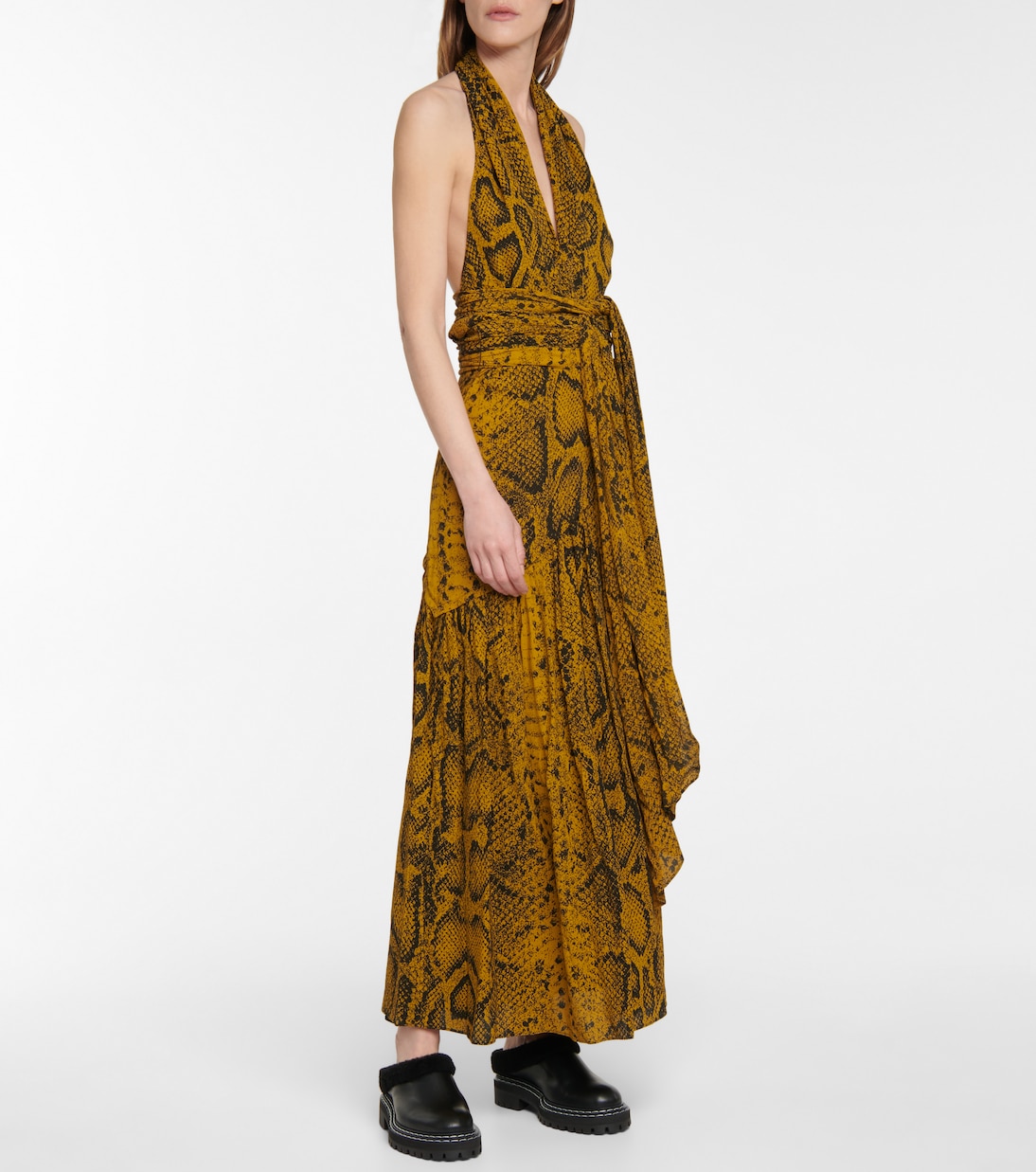 Slippers in pelle con shearling | Proenza Schouler