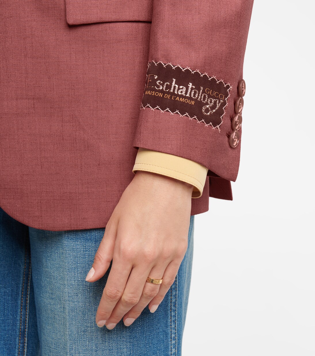 Icon 18kt yellow gold ring | Gucci