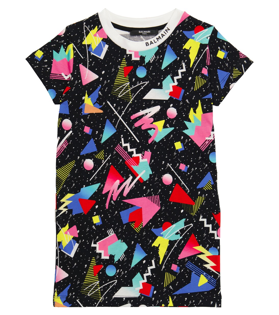 Robe en coton imprimé | Balmain Kids