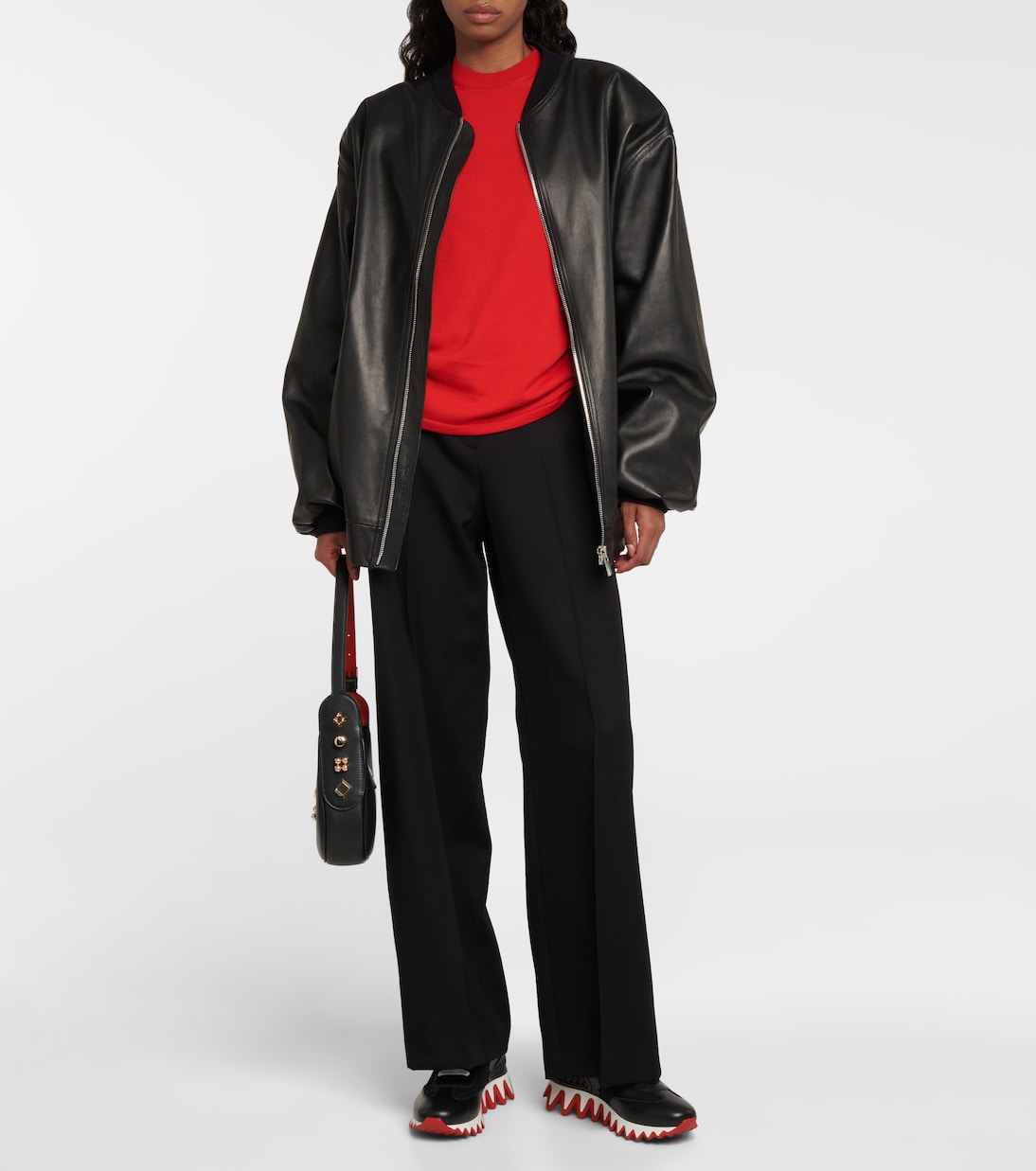 Loubishark leather sneakers | Christian Louboutin