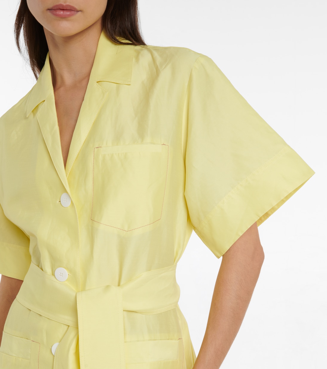 Robe chemise Sparrow en lin mélangé | Lee Mathews