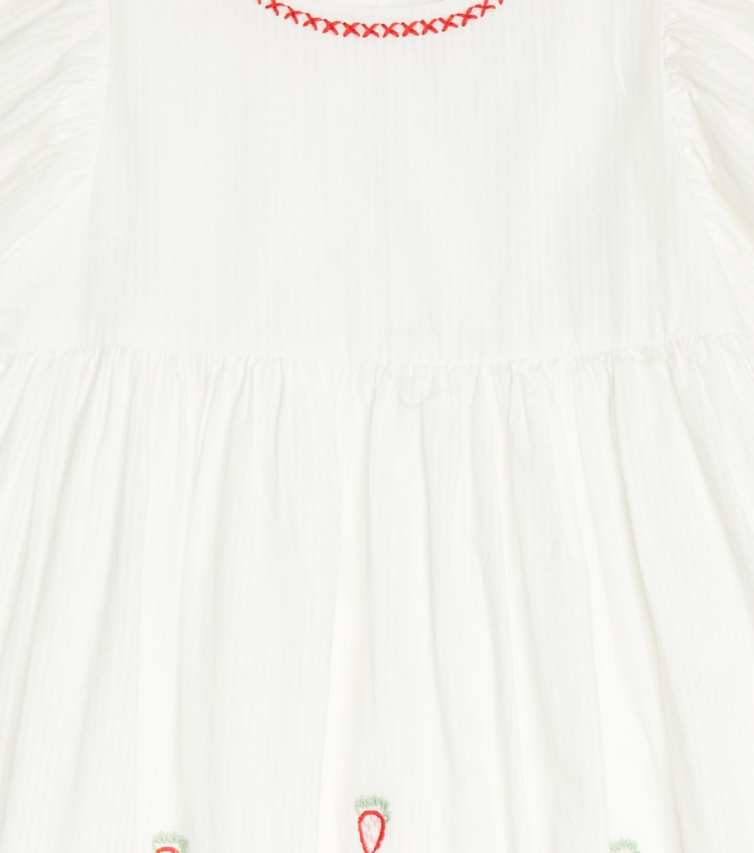Robe brodée en coton | Stella McCartney Kids