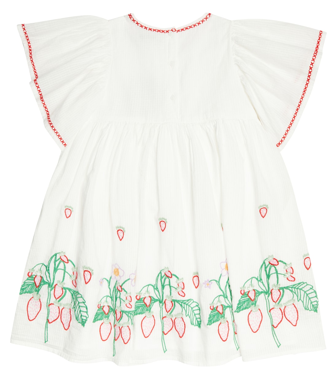Robe brodée en coton | Stella McCartney Kids