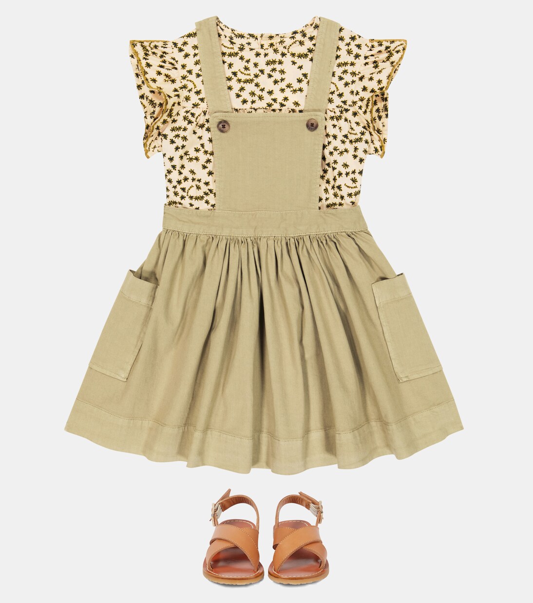 Floral cotton dress | Bonpoint