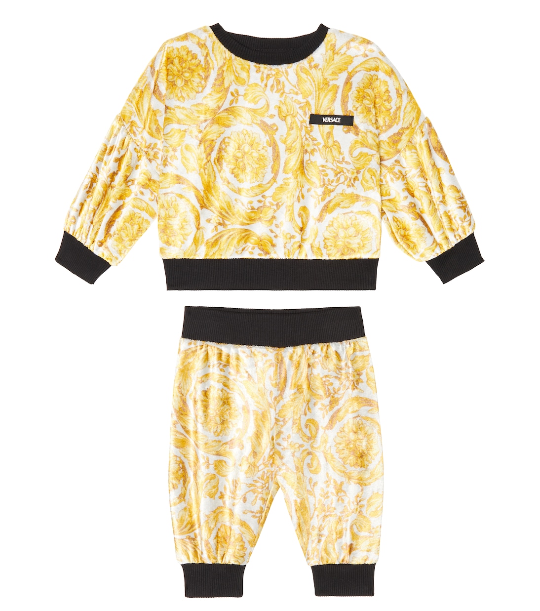 Baby printed sweatshirt and sweatpants set | Versace Kids