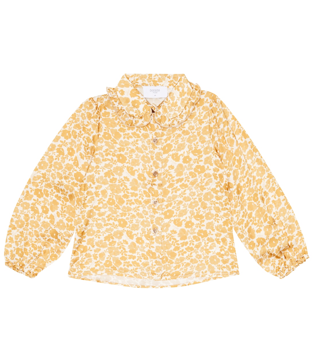 Ruffle-trimmed floral shirt | Paade Mode
