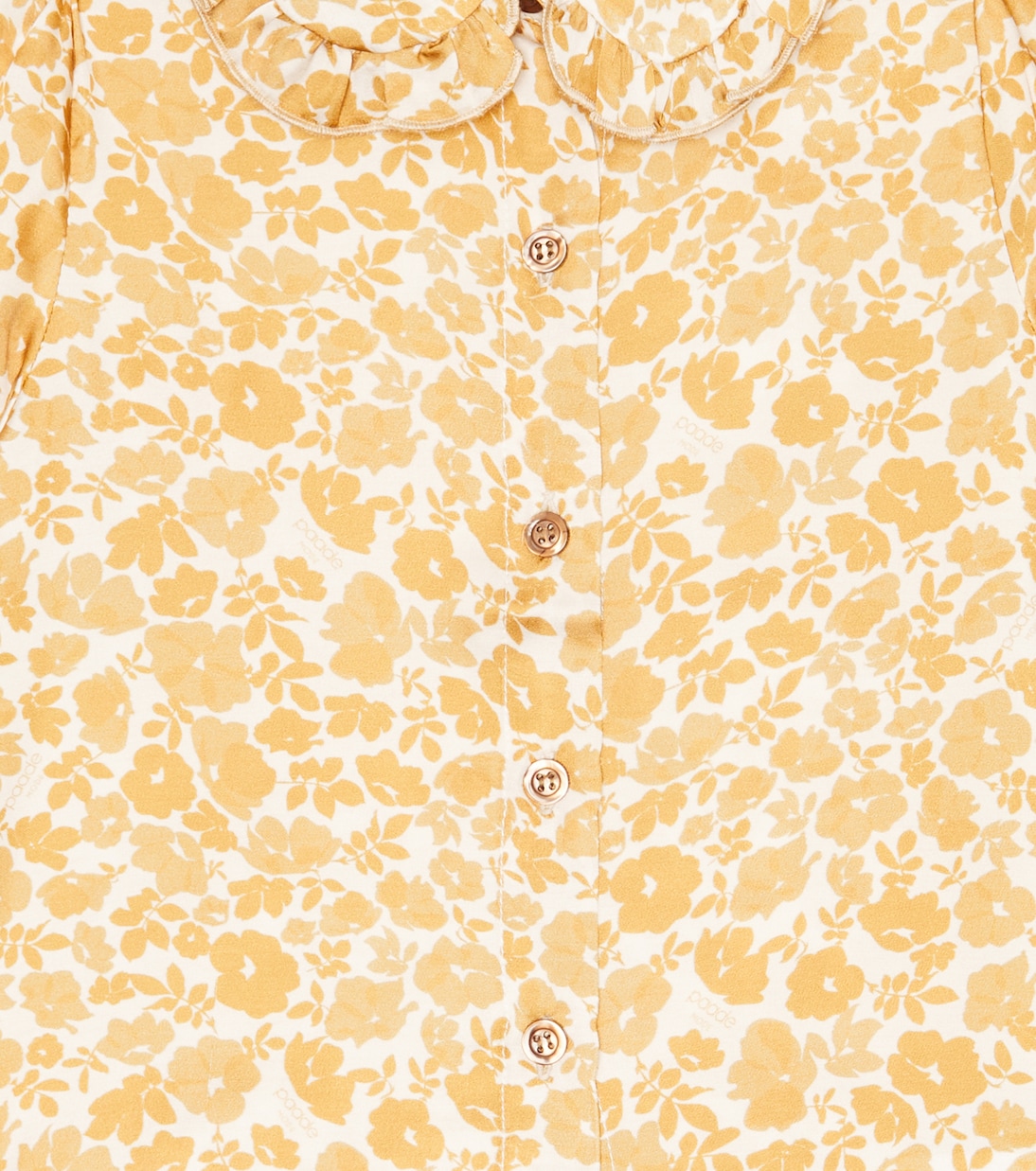 Ruffle-trimmed floral shirt | Paade Mode