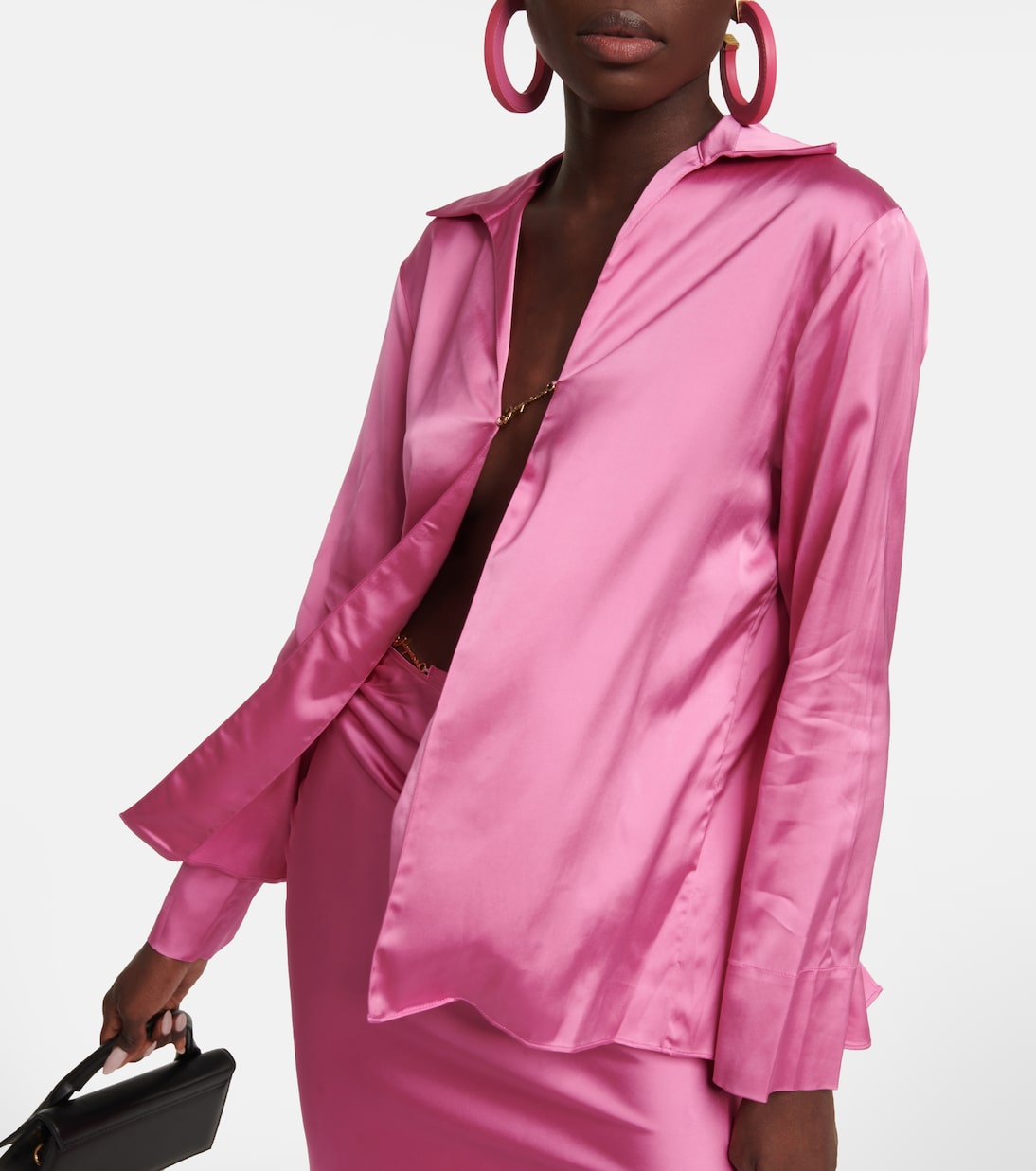 Hemd La Chemise Notte aus Satin | Jacquemus