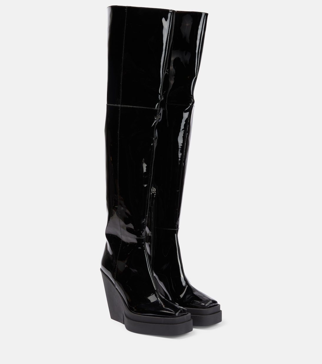 Overknee-Stiefel Gia 31 aus Lackleder | Gia Borghini