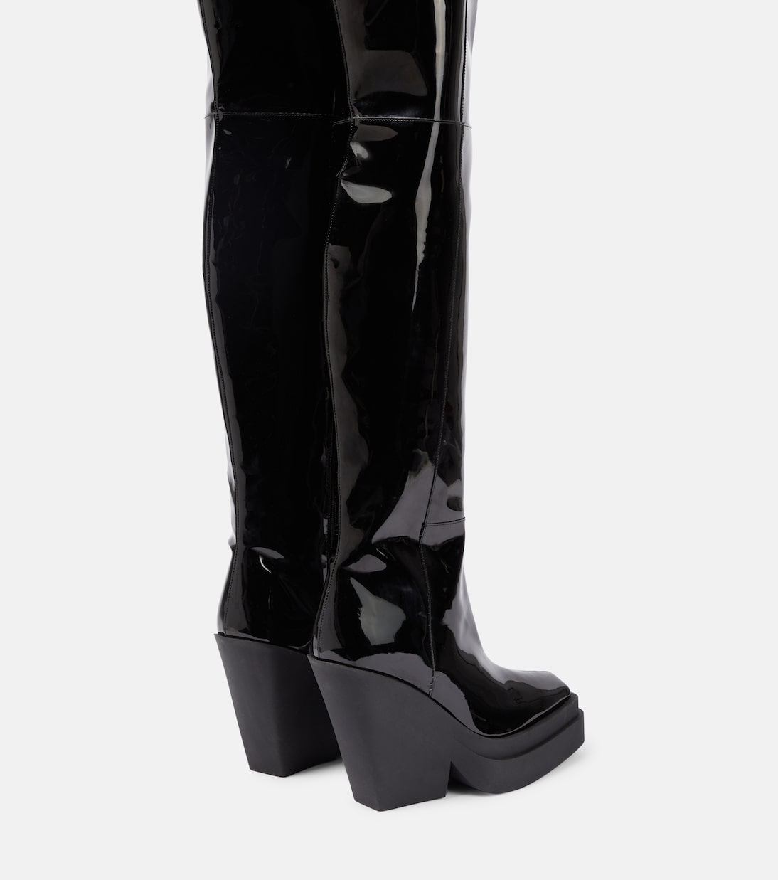 Overknee-Stiefel Gia 31 aus Lackleder | Gia Borghini