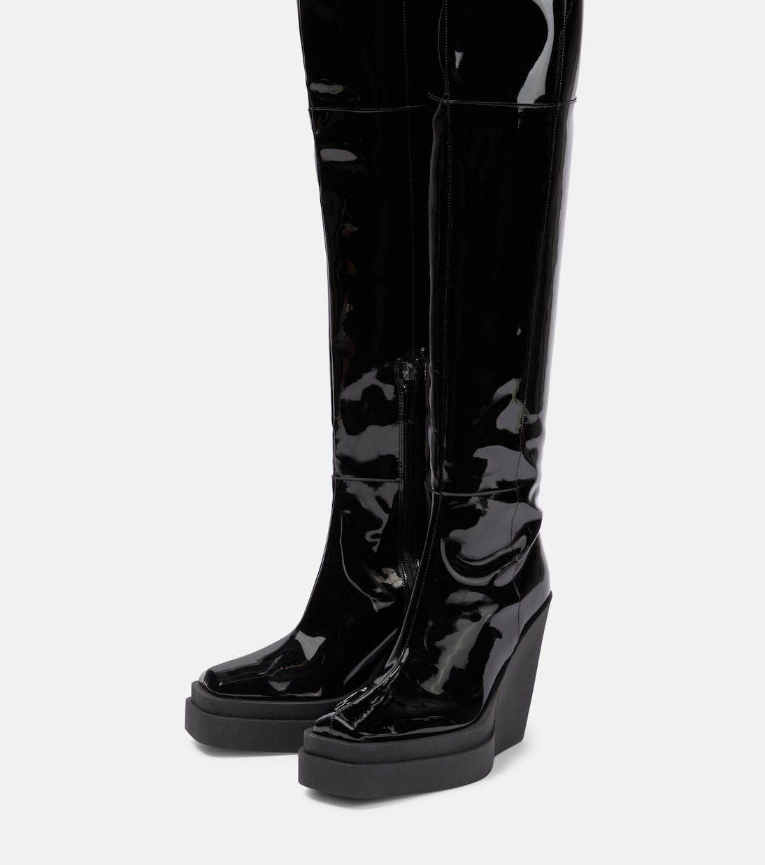 Overknee-Stiefel Gia 31 aus Lackleder | Gia Borghini