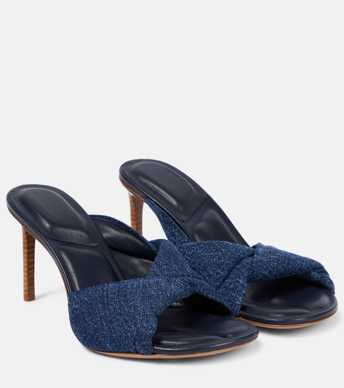 Pantoletten Les Mules Bagnu aus Denim | Jacquemus