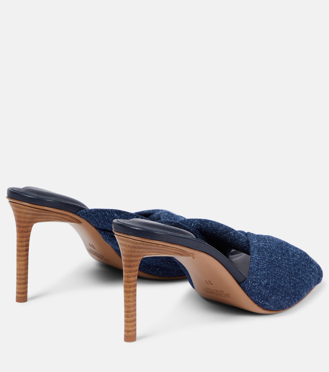 Pantoletten Les Mules Bagnu aus Denim | Jacquemus