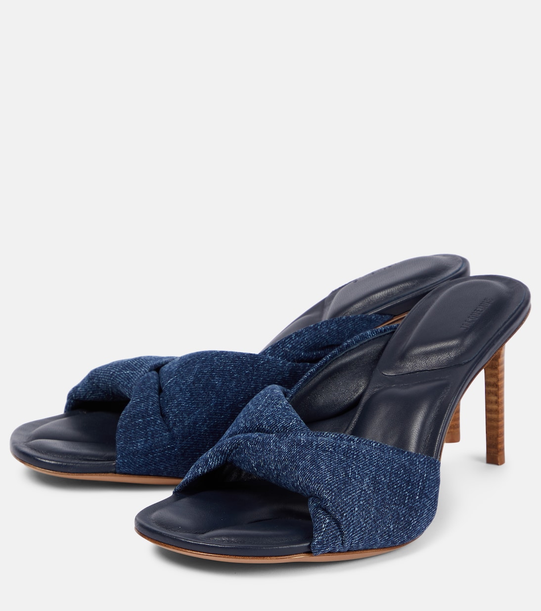 Pantoletten Les Mules Bagnu aus Denim | Jacquemus