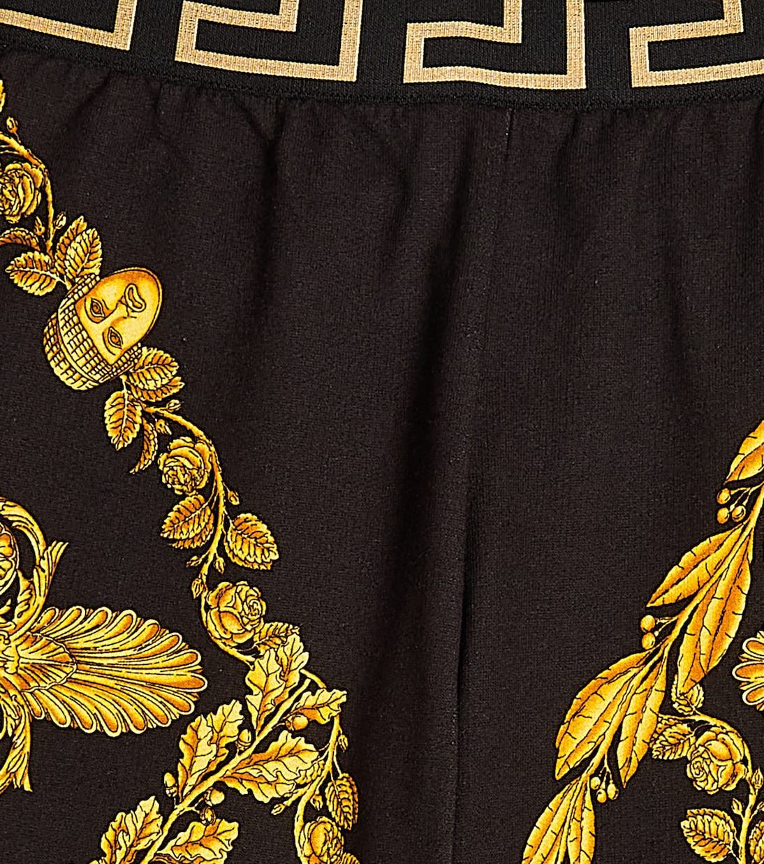 Barocco printed cotton shorts | Versace Kids
