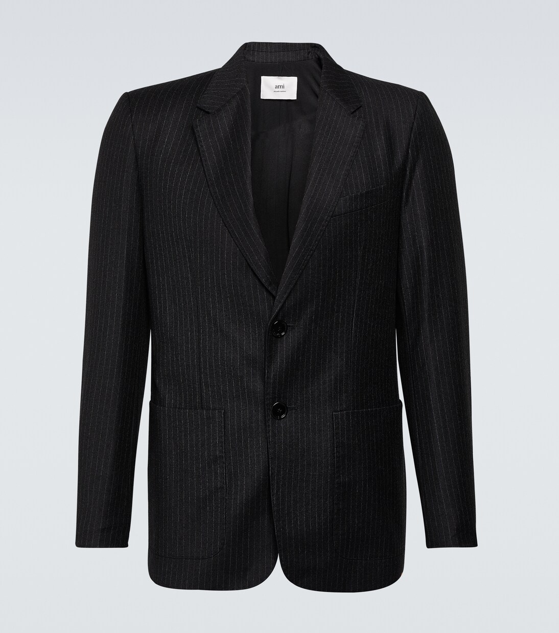 Blazer rayé en laine vierge | Ami Paris