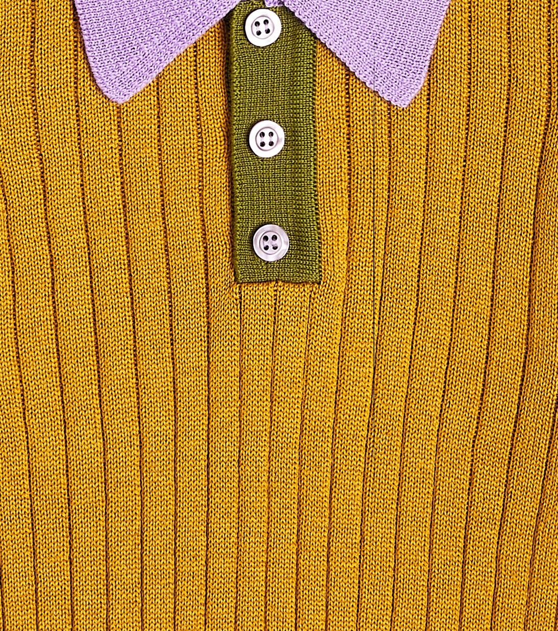 Ribbed-knit wool-blend polo shirt | Paade Mode