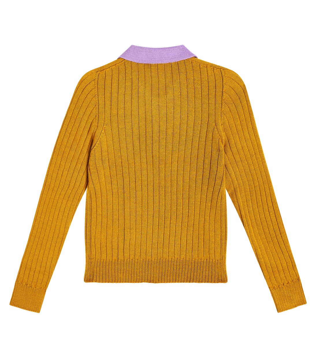 Ribbed-knit wool-blend polo shirt | Paade Mode