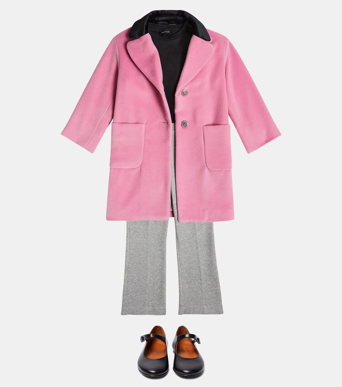 Embellished velour coat | Monnalisa