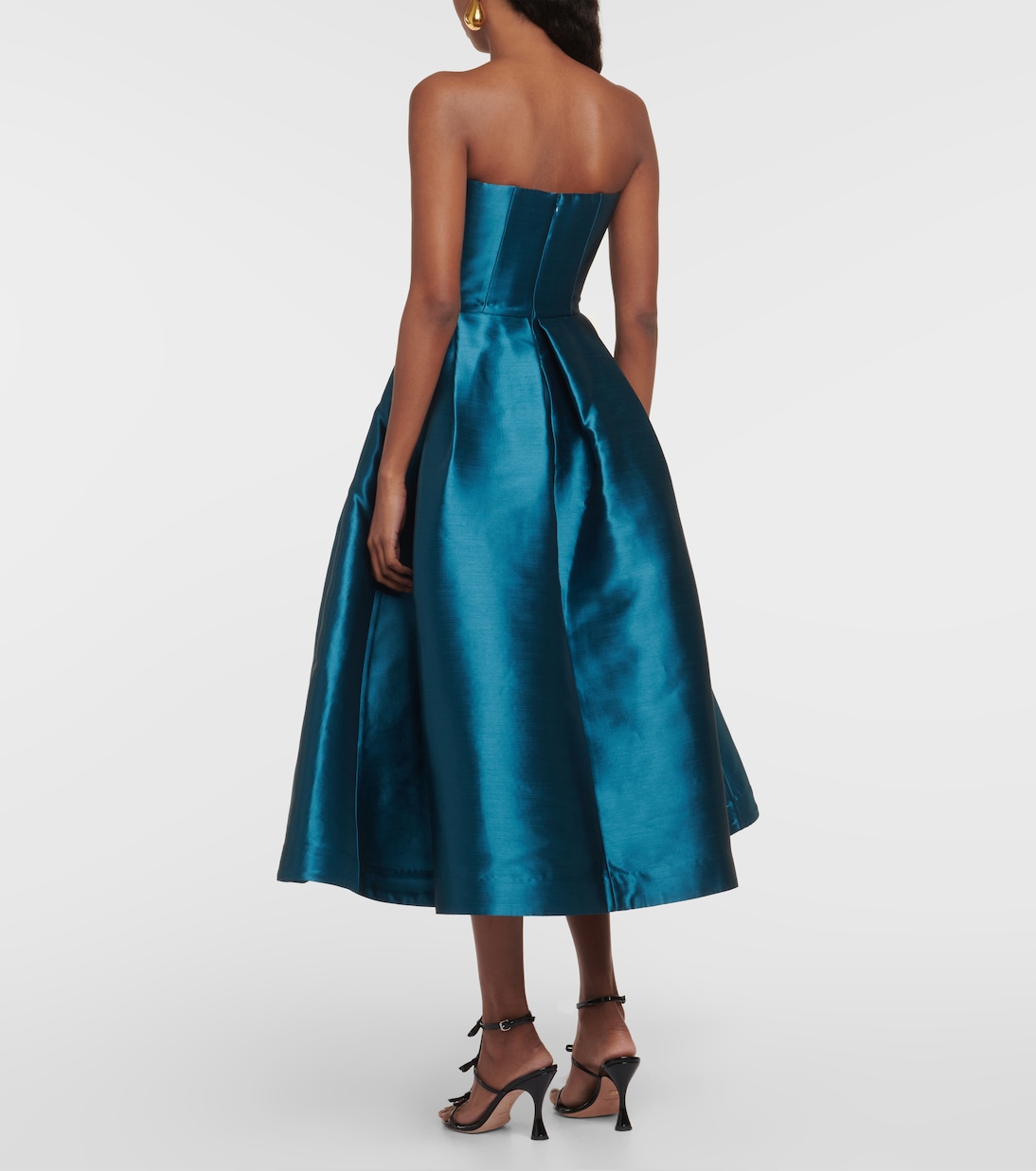 Robe midi en soie | Alex Perry