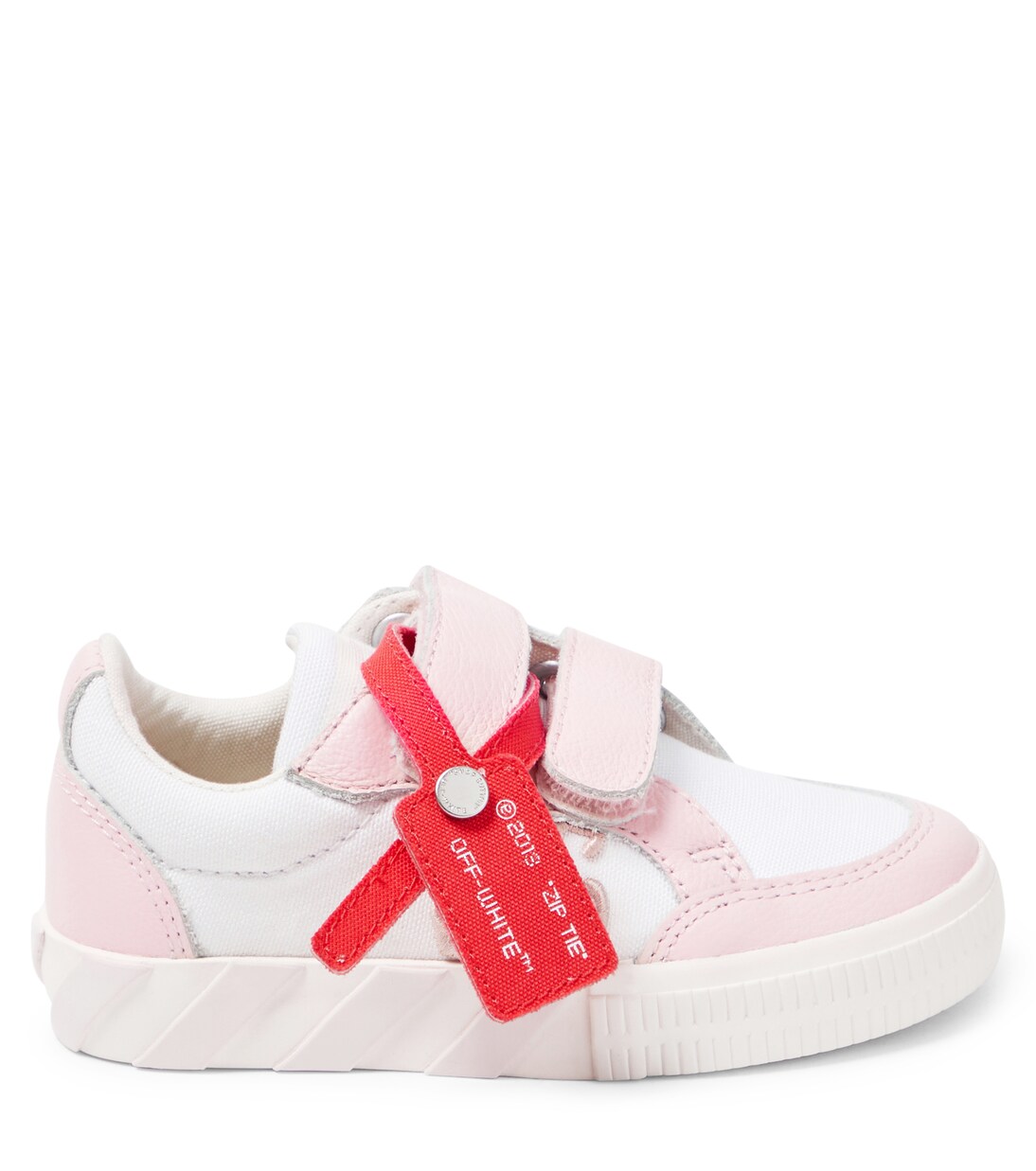 Vulcanized leather-trimmed sneakers | Off-White Kids