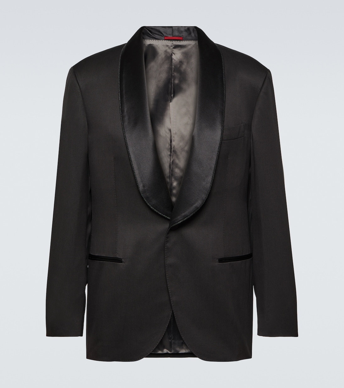 Single-breasted silk tuxedo jacket | Brunello Cucinelli