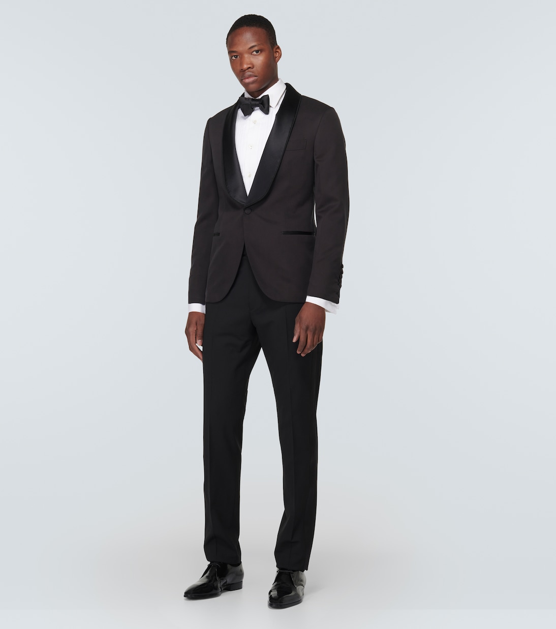 Single-breasted silk tuxedo jacket | Brunello Cucinelli