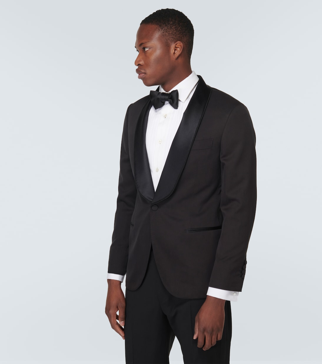 Single-breasted silk tuxedo jacket | Brunello Cucinelli