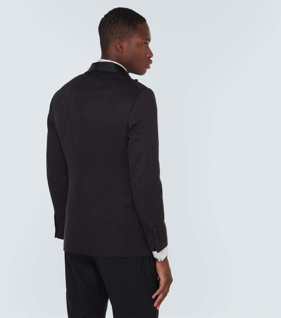 Single-breasted silk tuxedo jacket | Brunello Cucinelli