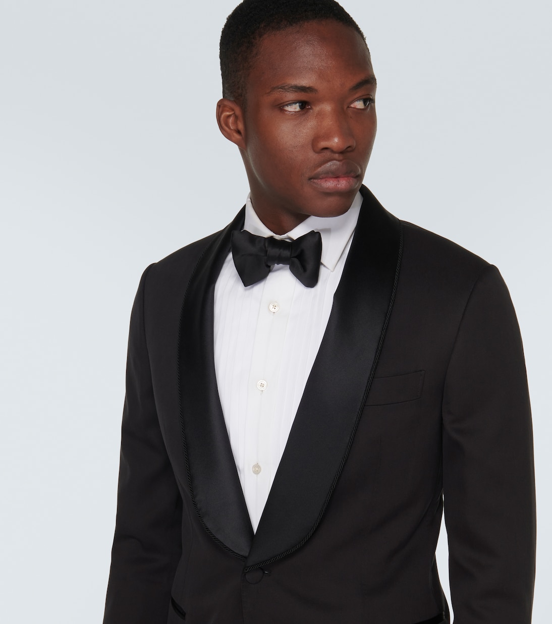 Single-breasted silk tuxedo jacket | Brunello Cucinelli