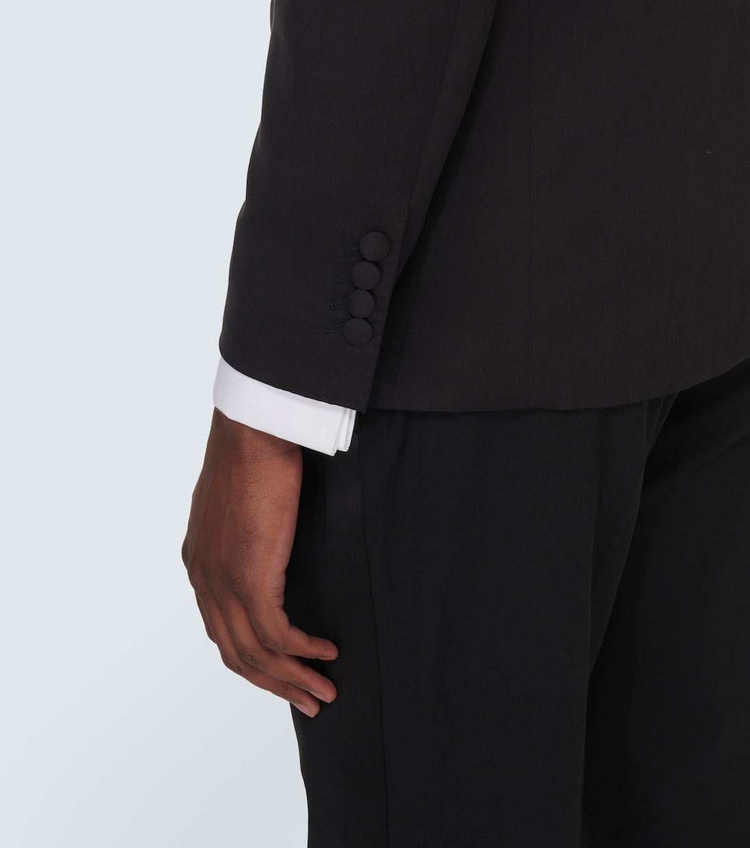 Single-breasted silk tuxedo jacket | Brunello Cucinelli