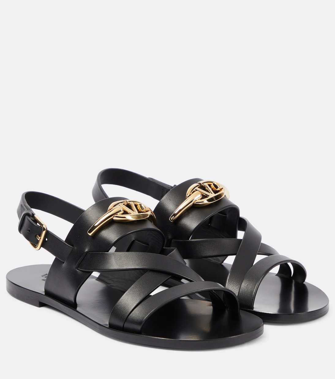 Sandalen VLogo Gate aus Leder | Valentino Garavani