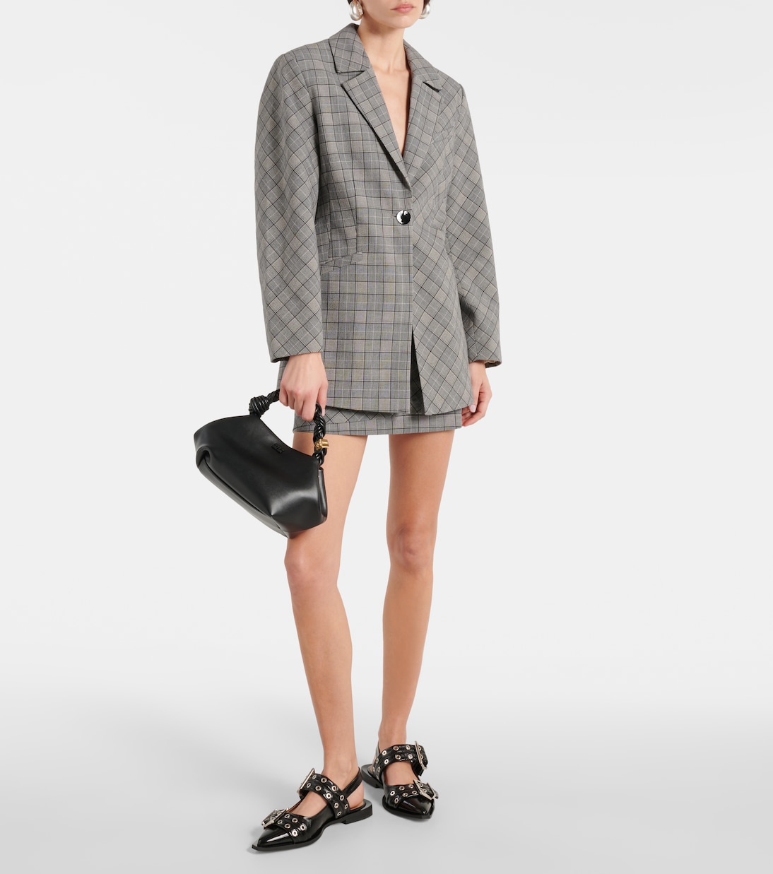 Checked blazer | Ganni