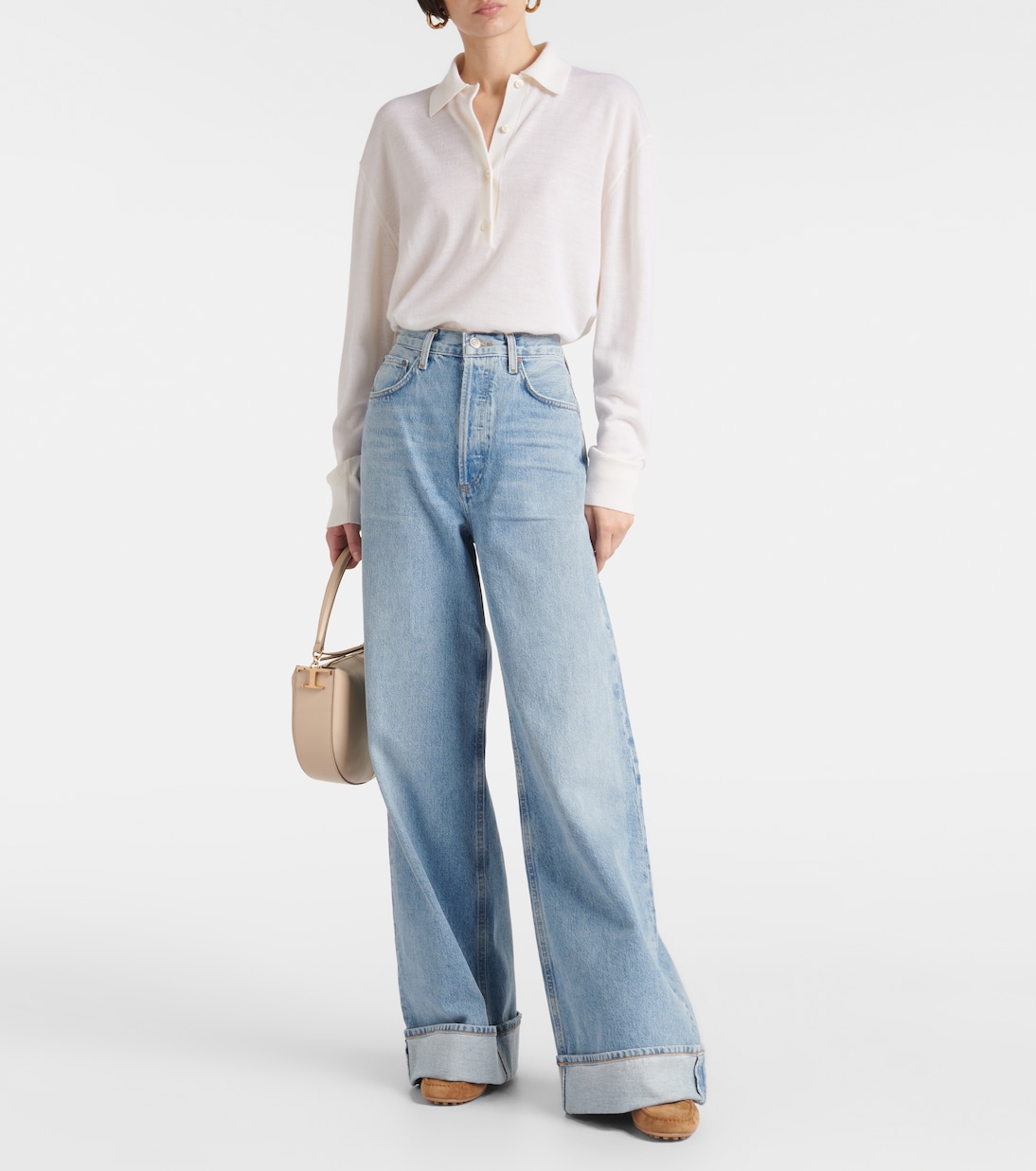 High-Rise Wide-Leg Jeans Dame | Agolde