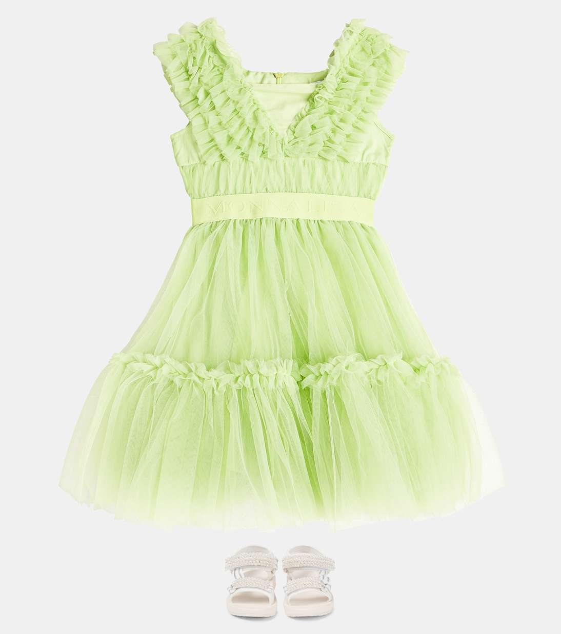 Tiered tulle dress | Monnalisa