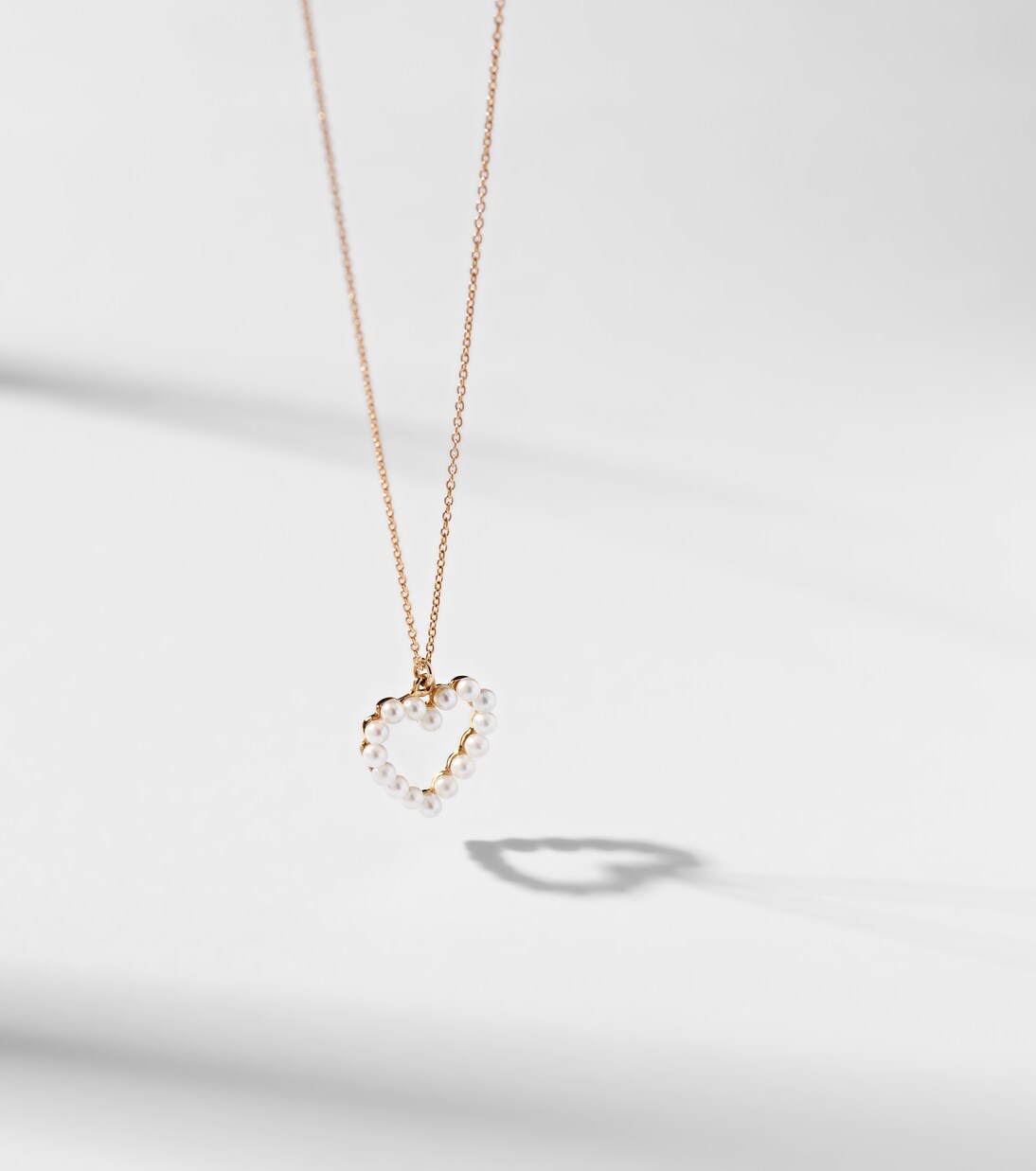 Halskette Pearl Heart aus 14kt Gelbgold mit Süßwasserperlen | Sophie Bille Brahe