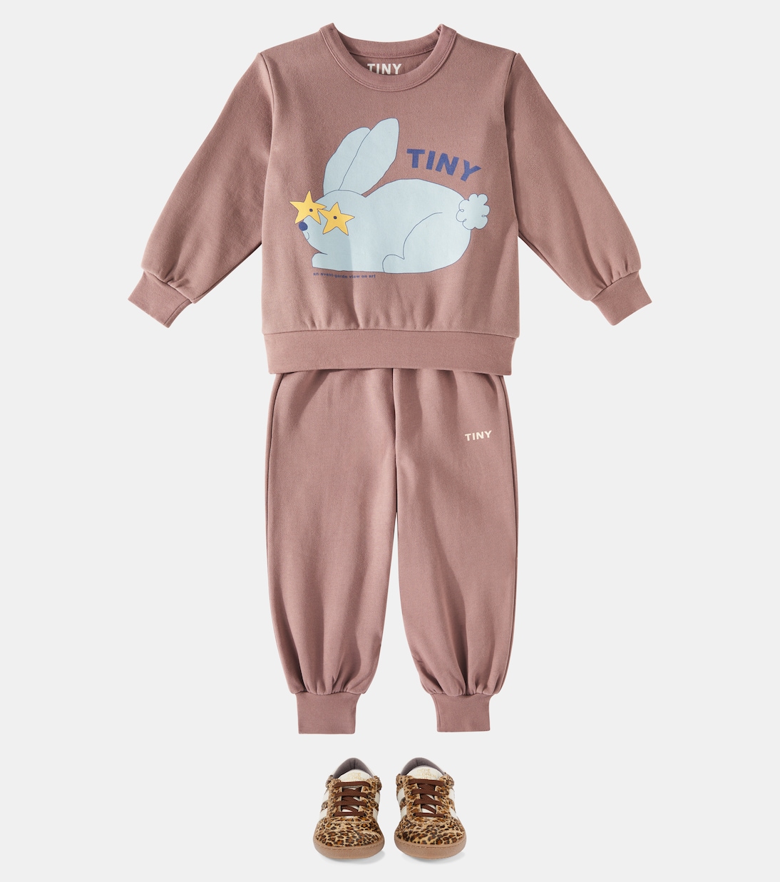 Rabbit printed cotton sweatshirt | Tinycottons