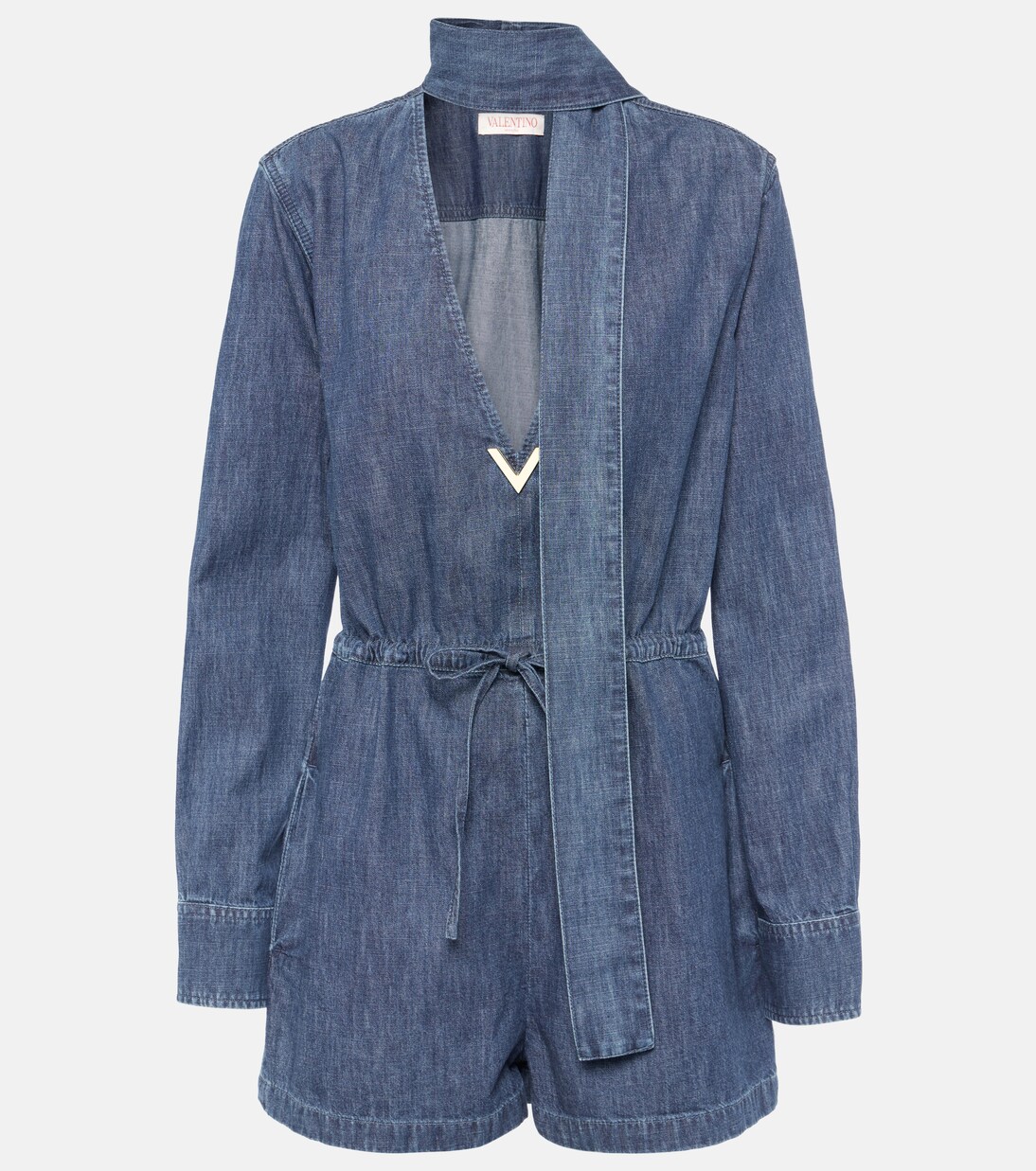 Playsuit VGold aus Denim | Valentino