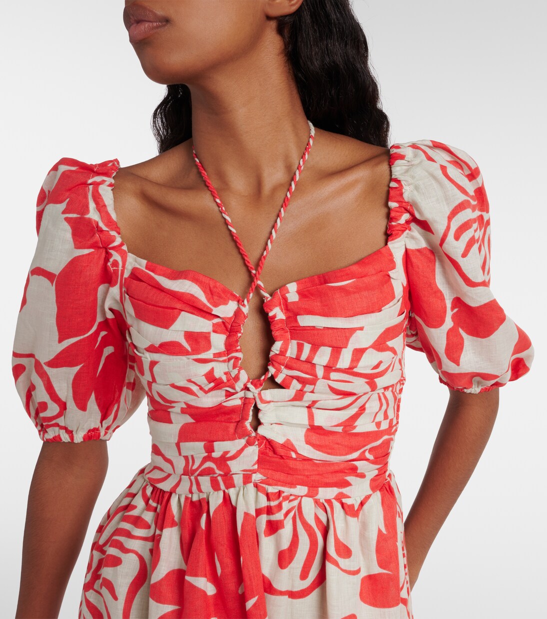 Robe Odelia en lin à fleurs | Faithfull